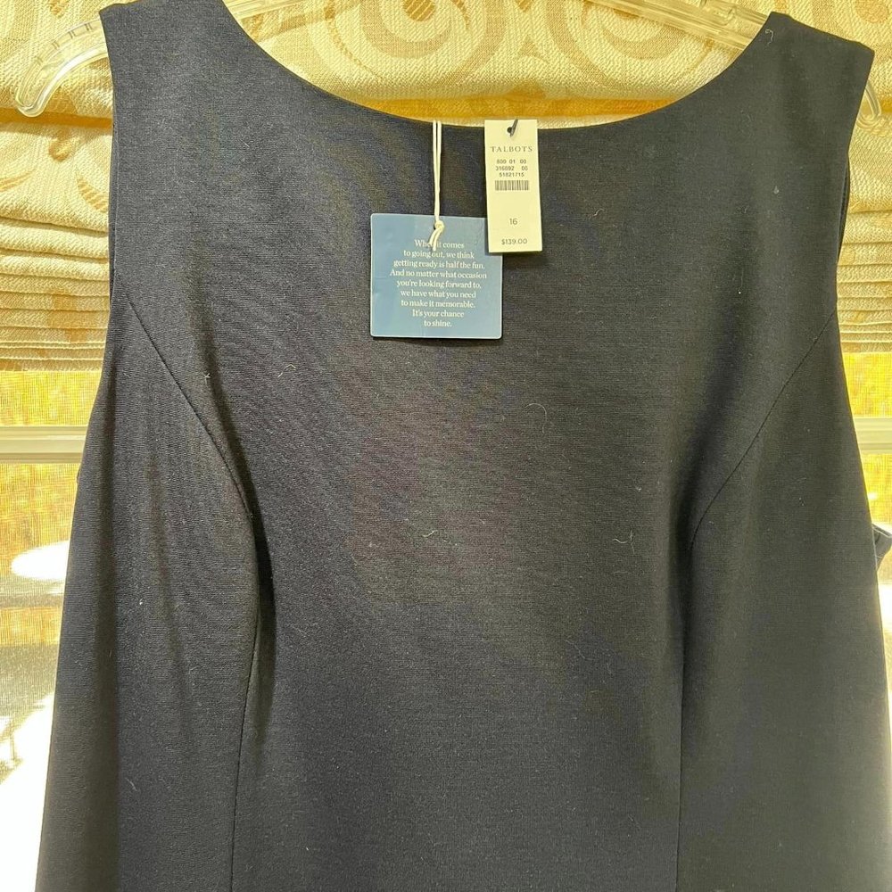Talbots Sleeveless Knit Dress with trumpet hem - Size 16